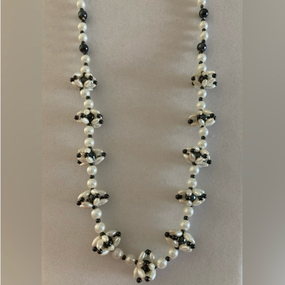 Vintage Estate Hand Crocheted Necklace